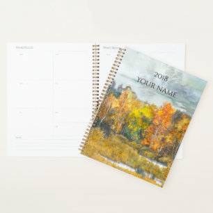 Agenda Ouro laranja florestal do outono
