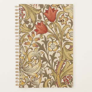 Agenda Ouro Lily Pattern Versão 2 De William Morris