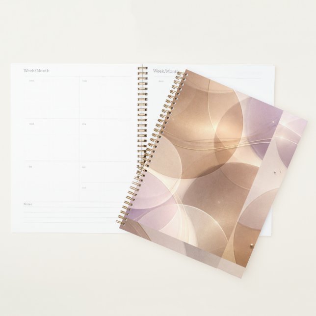 Agenda Overlapping translucent circles AI art  (Exibição)