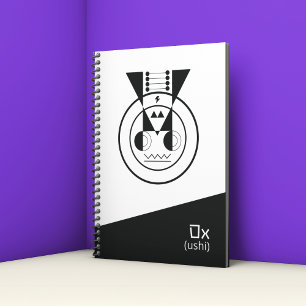 Agenda Ox Geométrico Zodiac-Ushi Inspirou Design Japonês