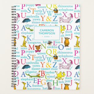 Agenda Padrão ABC do Dr. Seuss com Palavras