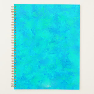 Agenda Padrão Abstrato Azul Turquesa