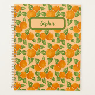 Agenda Padrão Botânico de Laranja Cítrica