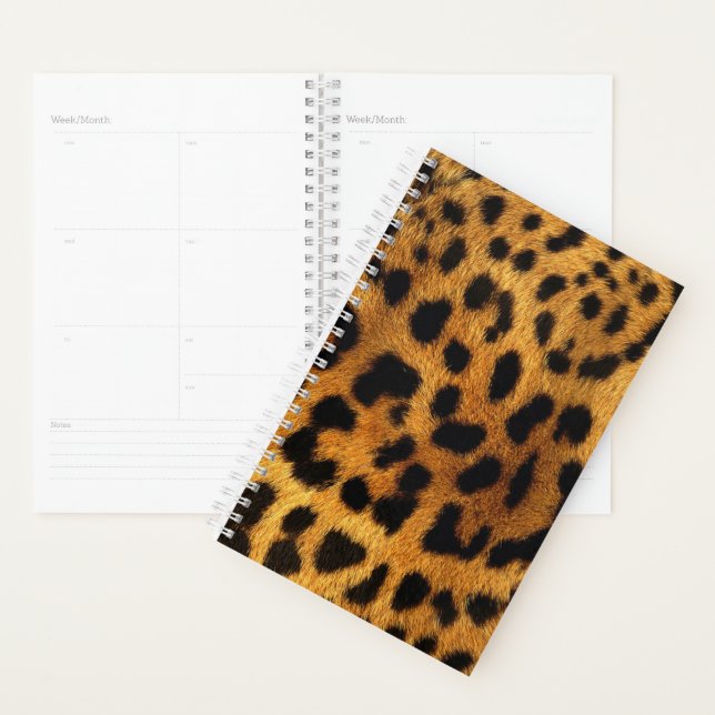 Agenda padrão chic do animal da moenda impressão-leopardo (Exibição)