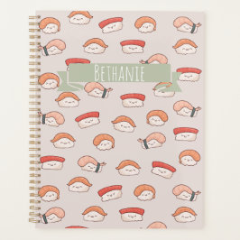 Agenda Padrão Cute Nigiri Sushi Sem Costura
