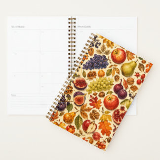 Agenda Padrão de Aquarela da Colheita de Outono
