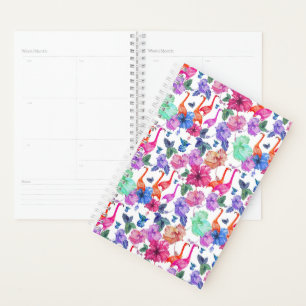 Agenda Padrão de Aquarela Tropical