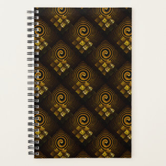 Agenda Padrão de Arte Abstrata Boho Elegante Moderno Dour