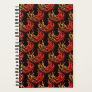 Agenda Padrão de Arte Abstrata Elegante Boho Moderno Fofo