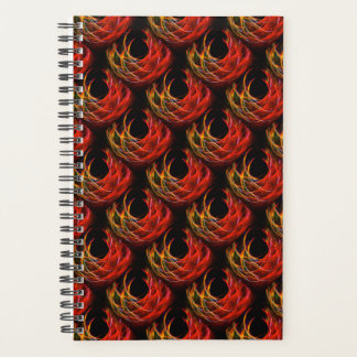 Agenda Padrão de Arte Abstrata Elegante Boho Moderno Fofo