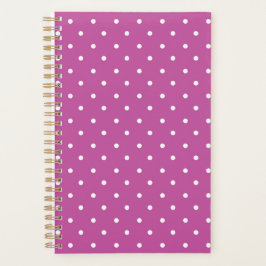 Agenda Padrão de bolinhas magenta sem emendas ao fundo