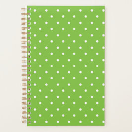 Agenda Padrão de bolinhas verde lima brilhante contínuo