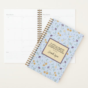 Agenda Padrão de Brilhantes Amarelo e Roxo