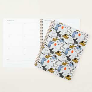 Agenda Padrão de Cachorro de Portão Bonito