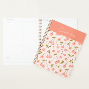 Agenda Padrão de Cereja de Aquarela