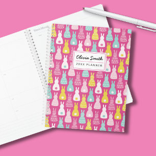 Agenda Padrão de coelho rosa