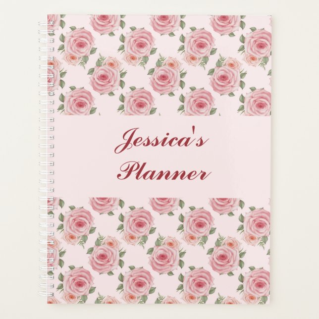 Agenda Padrão de colheita de rosa de algodão rosa (Frente)