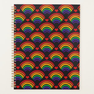 Agenda Padrão de Corações e Rainbows
