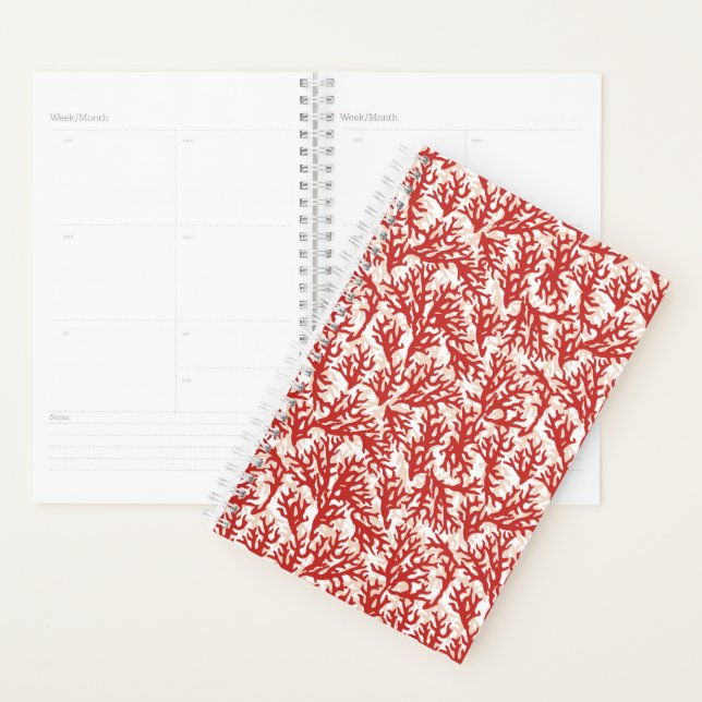 Agenda Padrão de Coral Vermelho (Exibição)