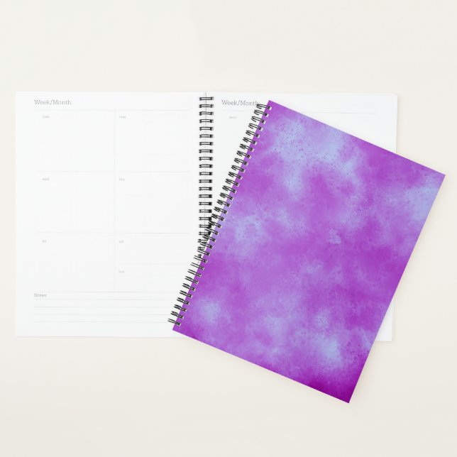 Agenda Padrão de efeito de nuvem de na moda Storm Purple  (Exibição)