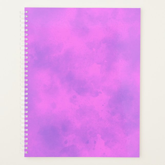 Agenda Padrão de efeito de nuvem de na moda Storm Rosa (Frente)