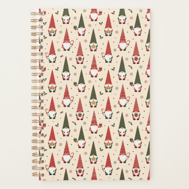 Agenda Padrão de festa de Gnome de Natal (Frente)