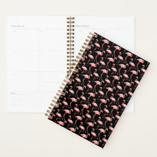 Agenda Padrão de Flamingo Pássaro Rosa Amante de Animais 