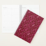 Agenda Padrão de Folha Tropical Burgundia e Rosa<br><div class="desc">Brincadeira e Rosa Floral Tropical Simples e Elegante Padrões Folhetos. Este padrão moderno faz um impressão bonitinho para amantes da natureza primavera.</div>