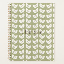 Padrão de Folha Y2K da Imagem Retroativa Verde