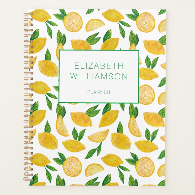 Agenda Padrão de fruta de citrinos de Verão com limão (Frente)