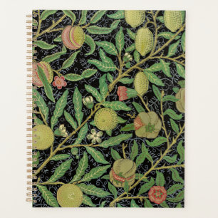 Agenda Padrão de Frutas Romã Escura de William Morris