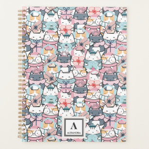 Agenda Padrão de Gato de Kawaii Cute (3)