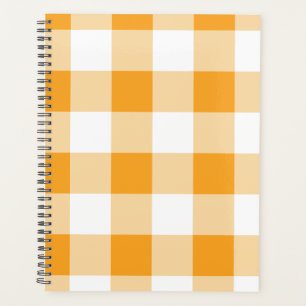 Agenda Padrão de Gingham Amarelo