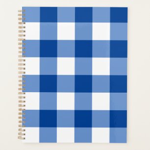 Agenda Padrão de gingham azul