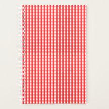 Padrão de Gingham Vermelho e Branco