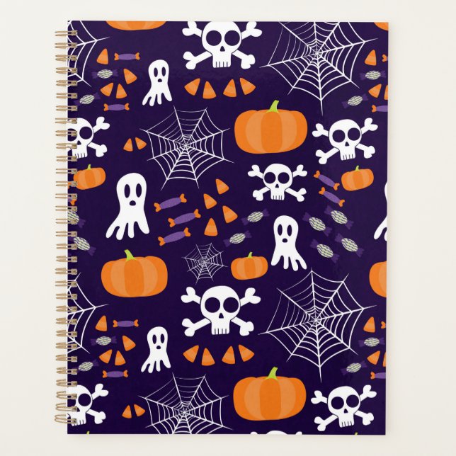 Agenda Padrão de Halloween divertido (Frente)
