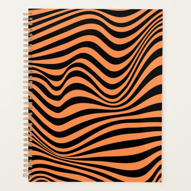 Agenda Padrão de ilusão óptica ondulada (Frente)