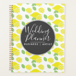 Agenda Padrão de Limão Moderno Casamento Amarelo