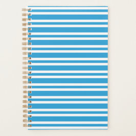 Agenda Padrão de Listras Brancas Azuis