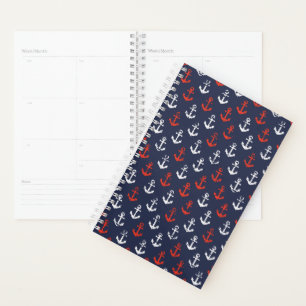 Agenda Padrão De Marinho Vermelho Branco E Azul