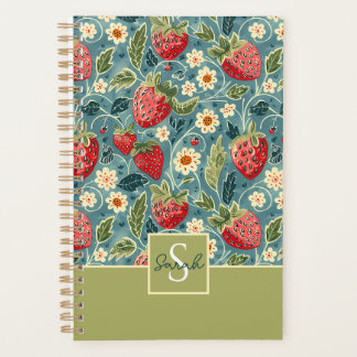 Agenda Padrão de Morango Personalizado Bonito