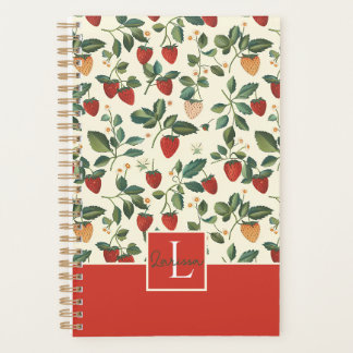 Agenda Padrão de Morango Personalizado Bonito