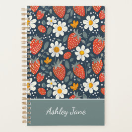 Agenda Padrão de Morango Personalizado Bonito