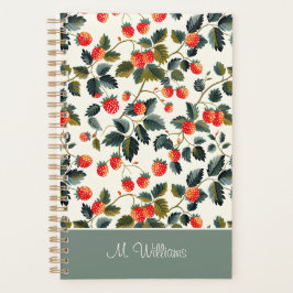 Agenda Padrão de Morango Personalizado Bonito