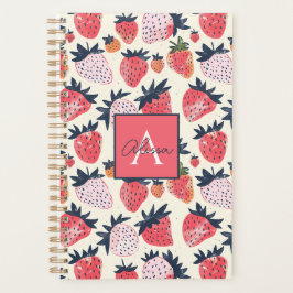 Agenda Padrão de Morango Personalizado Bonito