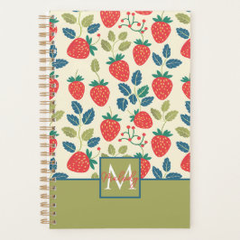 Agenda Padrão de Morango Personalizado Bonito