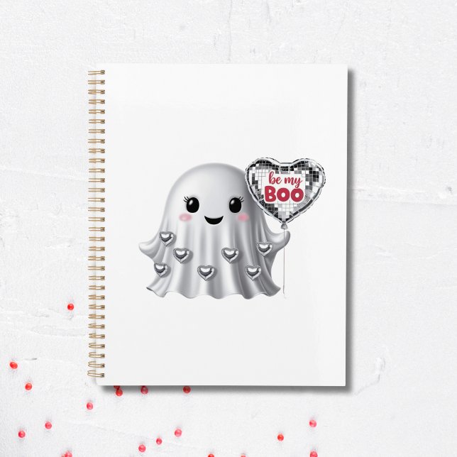 Agenda Padrão de Namorados Romântico fantasma (Adorable "Be My Boo" Valentine's Day Customizable Planner)