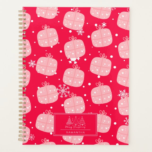 Agenda Padrão de Natal Clássico - Presente de Natal (1) (Frente)