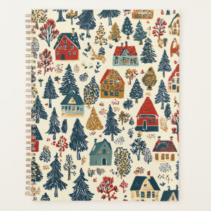Agenda Padrão de Natal Vintage Woodland (20)