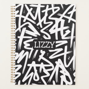 Agenda Padrão de Nome Personalizado com Grafite — Urbano